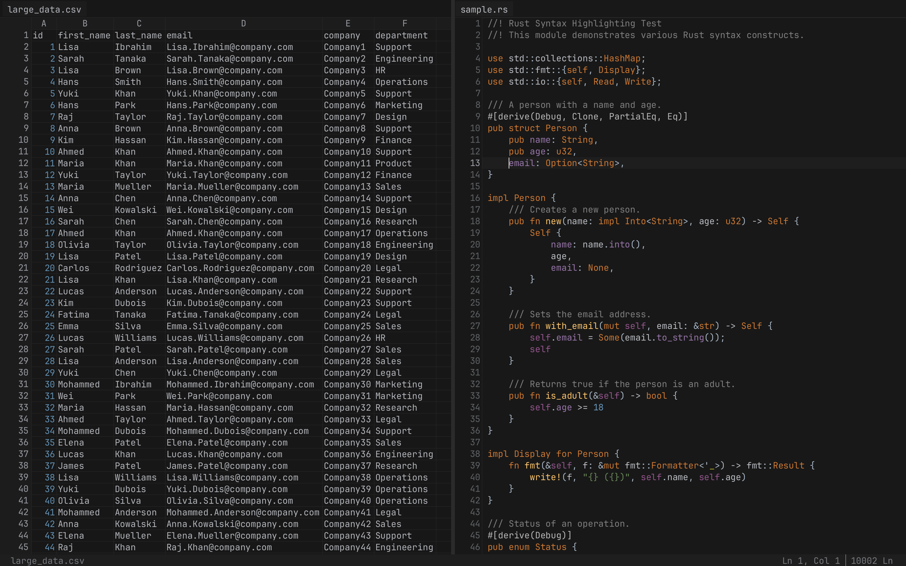 CSV + Code Split
