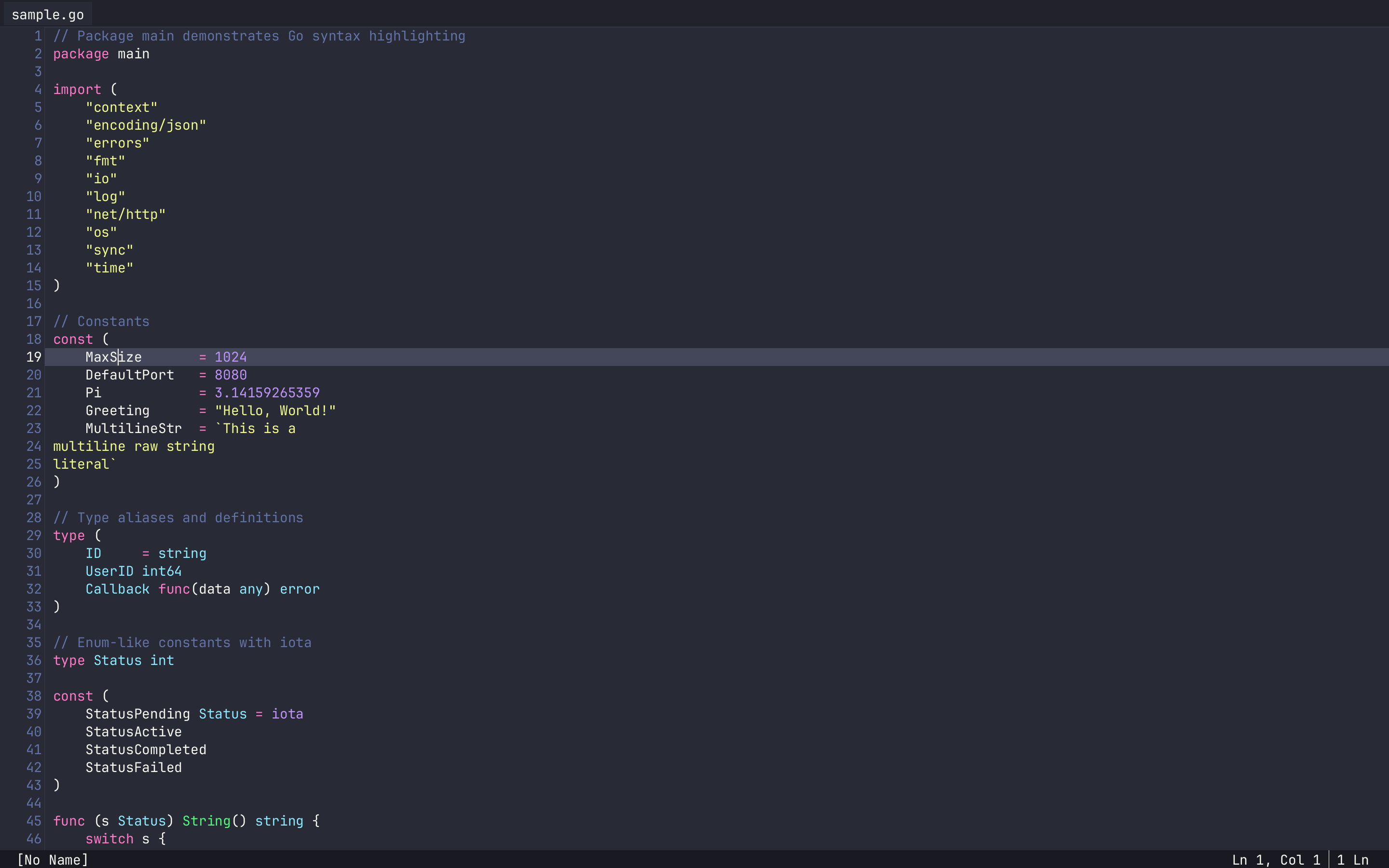 Dracula Theme — Go