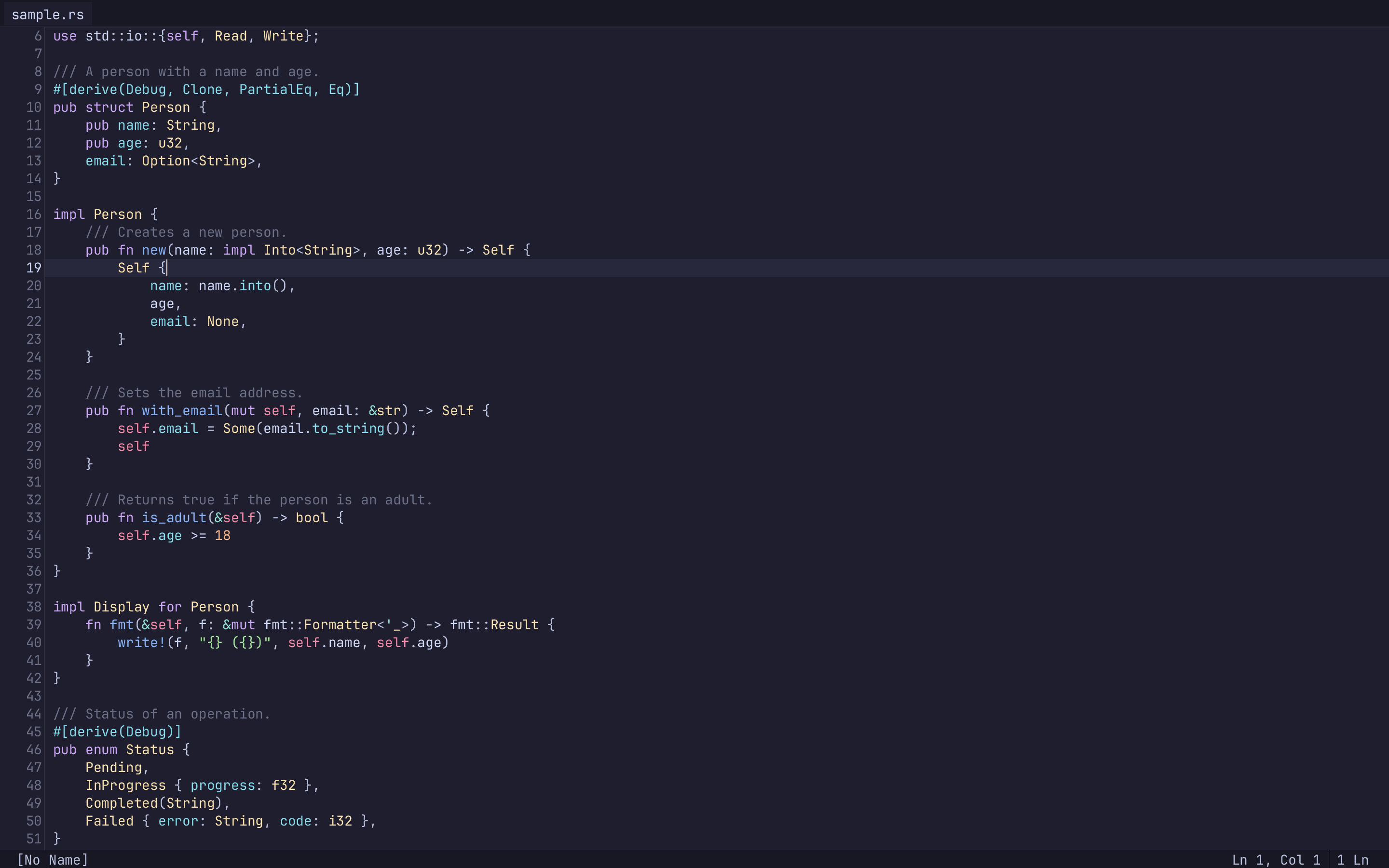 Catppuccin Mocha — Rust